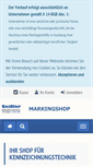 Mobile Screenshot of markingshop.de